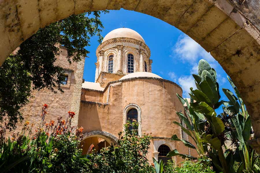 Klosteret Agia Triada på Kreta
